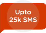 upto 25k sms
